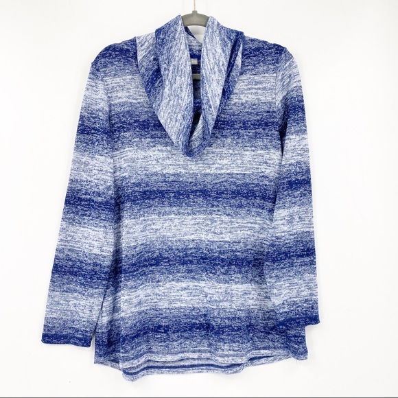 Talbots Tops - T by Talbots  stripe cowl neck athletic tunic top